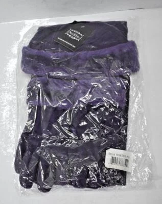 Nollia Bufanda Sombrero y Guante Conjunto Invierno Púrpura Vellón Cálido Paquete Talla Pequeña WSET60 PU Foto 1 de 4