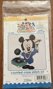 Disney Babies Mickey SHAKE, RATTLE & ROLL Counted Cross Stitch Kit #32006 - Picture 1 of 2