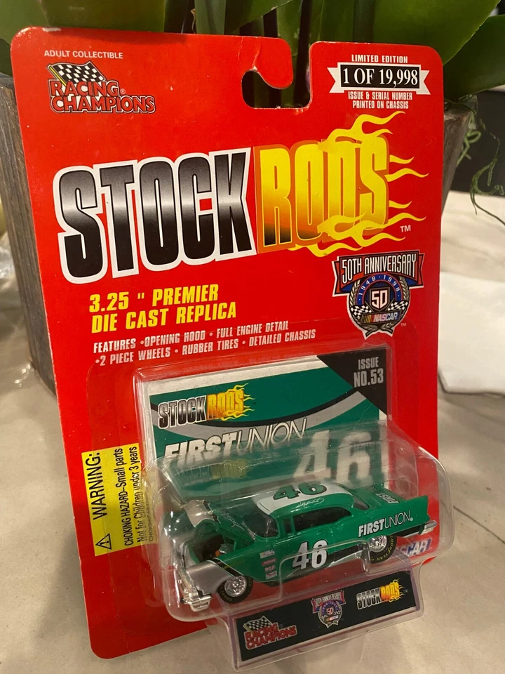 Racing Champions Stock Rods #53, Wally Dallenbach #46 First Union '57 Chevy - Imagen 1 de 1