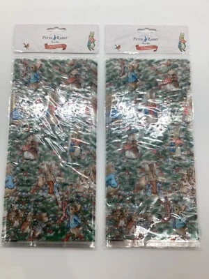 2 x 20 Bolsas de regalo de celofán festivo de Navidad Peter Rabbit con lazos. Foto 1 de 4