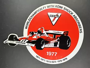 Koni Shock Absorbers - Niki Lauda - Vintage F1 Race Sticker / Decal - 1977 - Picture 1 of 2