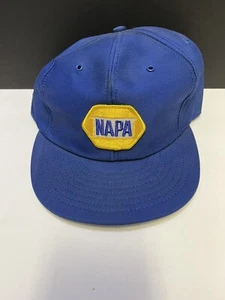Vintage NAPA Hat Snapback Trucker Cap Mens Blue Auto Parts Store 70s-80s - Picture 1 of 3