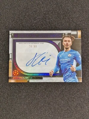 Jack Grealish /99 2021-22 Topps Champions League Museum Auto Card - Image 1 of 3