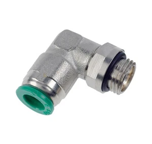 Olab Push In Stud Elbow Fittings With Male M5/BSPP Threads For Metric OD Tubes - Picture 1 of 1