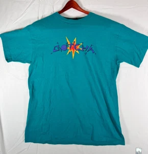 Vtg 80s 90s Gotcha Surf T-shirt Size L Green Single Stitch US ~ NICE - Picture 1 of 17
