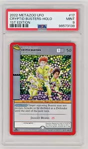 2022 Metazoo UFO ∎ Cryptid Busters ∎ Holo ∎ Card #17 ∎ TCG ∎ Graded PSA 9 Mint - Picture 1 of 4