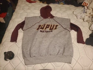 ULTRA RARE VINTAGE 1990'S IUPUI METROS HOODED SWEATSHIRT MEASUREMENTS INCLUDED - Picture 1 of 8