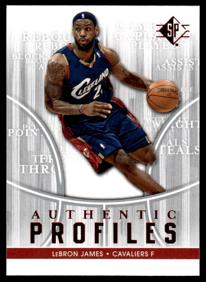 2008-09 SP Authentic Profiles LeBron James Cleveland Cavaliers #AP-24 R14 - Image 1 of 2