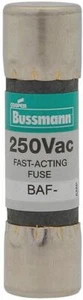 Pack of 10 Fuse Bussmann BAF-4, 4 Amp 250V Fast Acting Midget - Picture 1 of 1