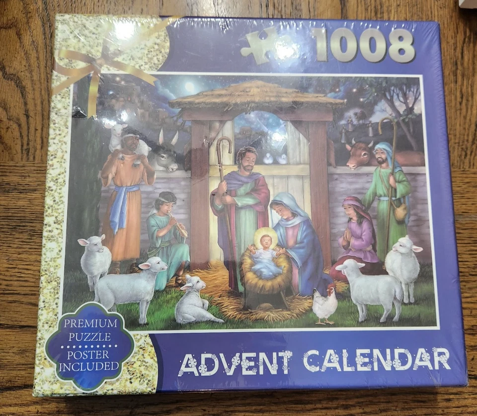 Advent calendar puzzle 1008 pcs with poster - Image 1 of 1