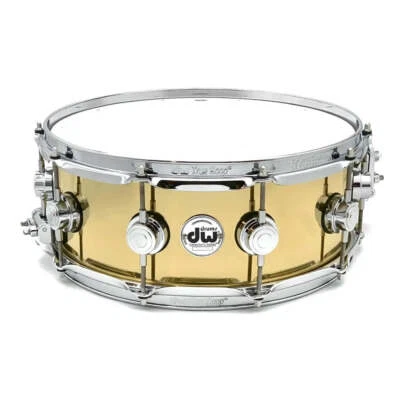 DW Collectors Bell Brass Snare Drum 14x5.5 - Image 1 of 4