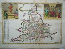 Antique map of Anglo Saxon England by Robert Morden 1720