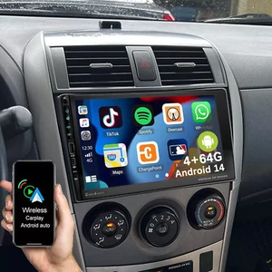 4G+64G Android 14 Carplay Car Stereo Radio For Toyota Corolla 2009-2013 GPS Navi - Bild 1 von 15