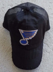 *NEW - Nice Black Baseball Cap Hat NHL St-Louis Blues Logo - Bild 1 von 2