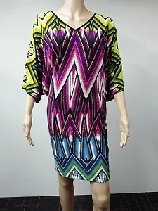 NEW - Maggy London - Size 2 - Printed Digital Multicolor Dress - $108 - Picture 1 of 3