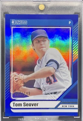 /149 TOM SEAVER 2024 Donruss Baseball BLUE HOLO SP #48 New York Mets - Image 1 of 2