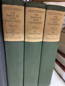 The Forsyte Saga, 3 volumes, numbered edition. 1922 - Picture 1 of 1