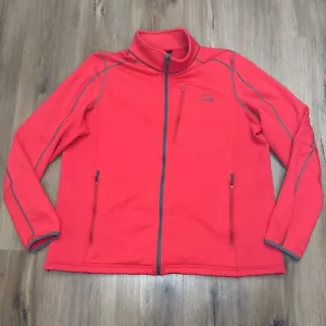 L.L. Chaqueta Suéter Bean Para Hombres 2XL Polar Cremallera Completa Rojo Gris XXL - Imagen 1 de 11