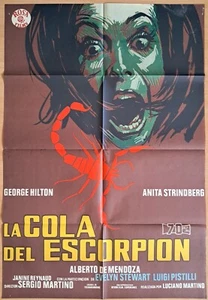 The Case of the Scorpion's Tail ORIGINAL Spanish '71 POSTER Giallo George Hilton - Imagen 1 de 2