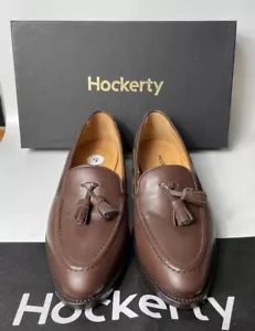Hockerty Brown Leather Tassel Slip On Dress Shoes Men’s Sz 41 Made In Spain - Picture 1 of 15