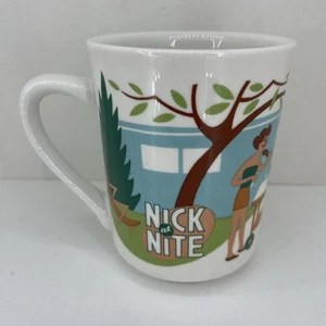 Nick At Night 8 Oz Coffee Mug Retro Grill Dog Cat Retro Vintage Collectible Cup - Picture 1 of 13