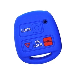 Protector de cubierta de llavero azul de 3 botones para coche apto para Lexus ES GS LS IS RX SC LX - Imagen 1 de 4