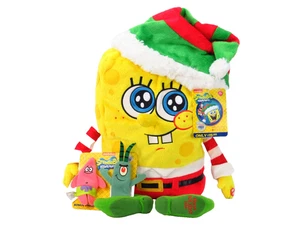 Macys Bob Esponja Navidad Peluche Hablando Patrick Plancton Finger Pals Almohada 2014 - Imagen 1 de 12