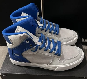 Zapatos Supra para hombre Vaider gris claro/azul-blanco-talla 6- 58213-082-M - Imagen 1 de 5