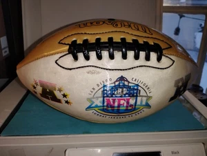 SUPER BOWL XXXVII WILSON 2003 LICENSED FOOTBALL MID SIZE SAN DIEGO AFC NFC - Bild 1 von 3