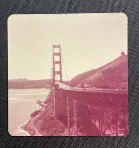 FOTO D'EPOCA TROVATA The Golden Gate Bridge San Francisco California - Foto 1 di 3