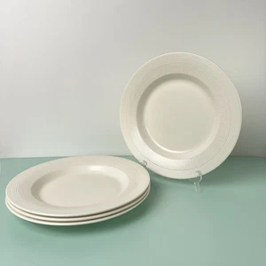 Wedgwood Paul Costelloe Creme Essteller 13 Zoll 4er Set Breit Set - Bild 1 von 10
