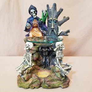 Skeleton Decoration candle wax oil warmer potpourri gothic Halloween Altar Wicca - Picture 1 of 18