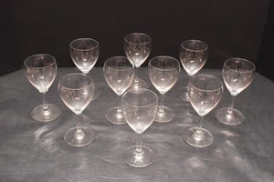 SET of 10 Baccarat France Crystal White Wine Goblets Glasses Chambolle 5" Tall - Picture 1 of 11