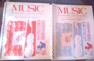 Workbook To Accompany Music Theory And Practice Benwald Vols 1 And 2 - Picture 1 of 4
