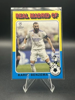 2021-22 Topps UCL Collection - 1975-76 Topps Footballers Karim Benzema #75-01 - Image 1 of 2