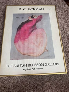 R.C. Gormon Orginal Art Poster signed in two places professionally mat/frame - Picture 1 of 8