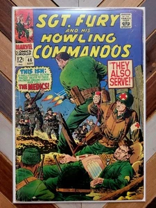 SGT FURY & HOWLING COMMANDOS #46 G/VG 3.0 (Marvel 1967) John Severin Cubierta Segunda Guerra Mundial - Imagen 1 de 8