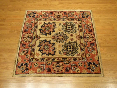 3 x 3 Hand Knotted High Quality  Caucasian Square Rug _Vegetable Dyed Fine  Wool - Image 1 of 4