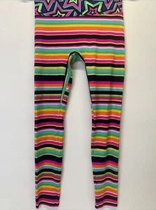 K-Deer K Deer Striped Leggings Pants Tight Rainbow Stars Kids Youth Girls XL - Picture 1 of 8