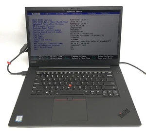 Lenovo ThinkPad x1 Extreme, Intel Core i7-9850H, GTX 1650, 16GB RAM, NO SSD/OS, - Picture 1 of 7