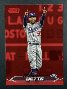 MOOKIE BETTS 2024 Topps Stadium Club #167 Red Parallel Los Angeles Dodgers - Picture 1 of 2
