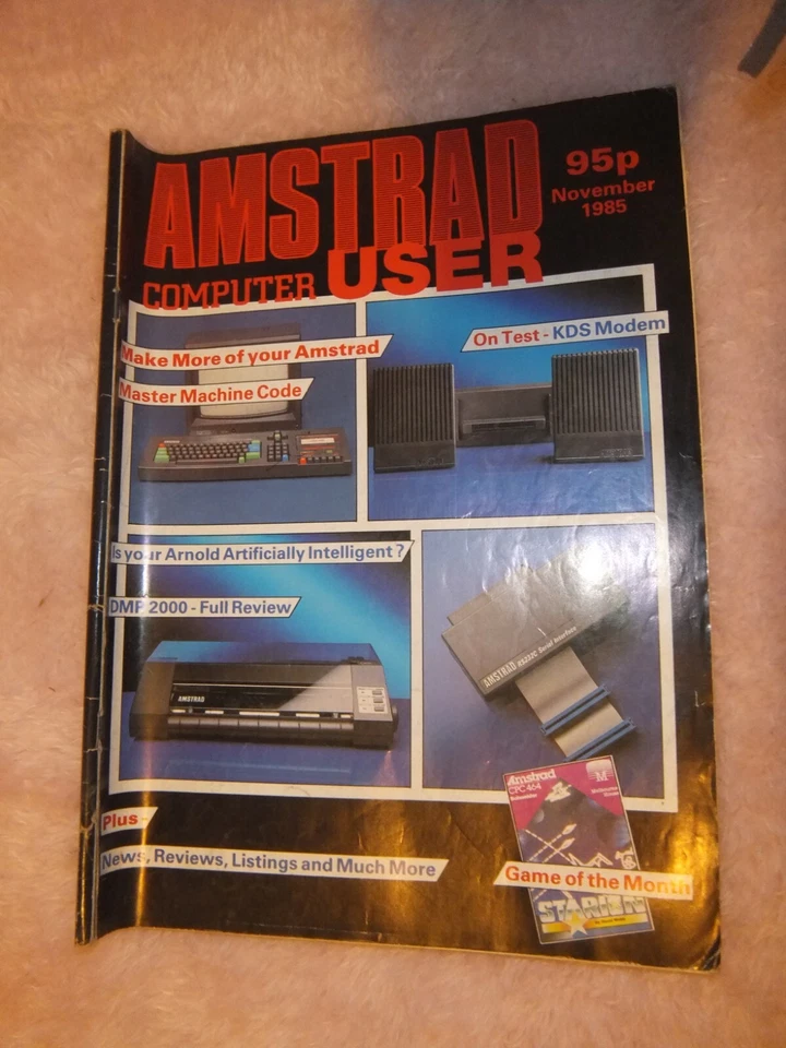 Amstrad computador do usuário-novembro De 1985-Vintage De Computação E Jogos - Imagem 1 de 1
