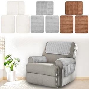 3Pcs Sofa Armrest Cover Non Slip Recliner Chair Arm+Protector*Washable@Slipcover - Picture 1 of 27