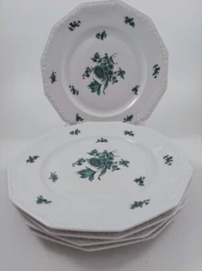 5 Rosenthal Continental Greenhaven Large Dinner Plates Selb-Germany Maria Green - Picture 1 of 6