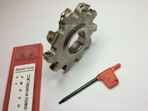 1 x Scheibenfräser-SET 100x10mm / Z=12 mit 20 x CCMT 0602.. Wendeplatten NEU!! - Picture 1 of 3