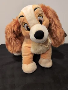 Disney Store Dama y el Vagabundo 12" Lindo Dama Perro Peluche Animal Nuevo con Etiquetas - Imagen 1 de 3