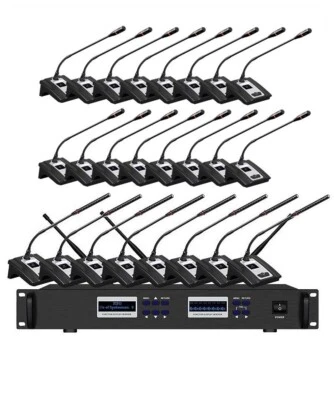 Digital Discussion System Wireless Conference Microphone System 24 Delegate mic - Image 1 of 4