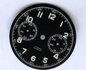 Dial VALJOUX 23 231 cadran vintage chronographe DODANE Zifferblatt 31,5 mm P - Picture 1 of 8
