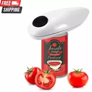 Electric Tin Can Opener Automatic One Touch Battery Operated Cooks for Weak Hand - Picture 1 of 5