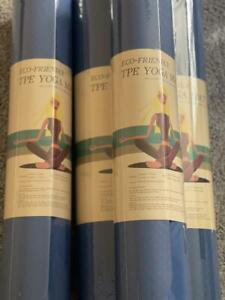 Yoga Mat With Position Alignment Lines Eco-Friendly TPE Non-slip Textured surfac